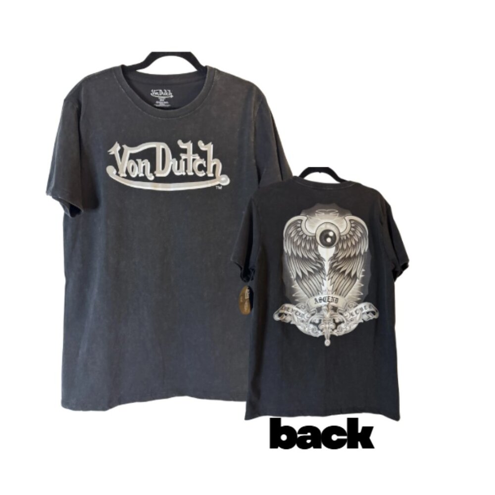 Von Dutch Y2K Light Acid Wash Angel Eye‎ Ascend Next Level M NEW